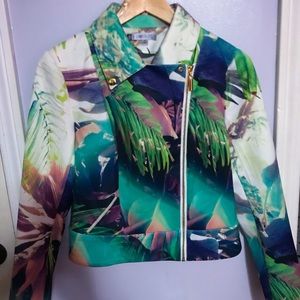 Jennifer, Lopez/blazer pre- owned size (M) floral
